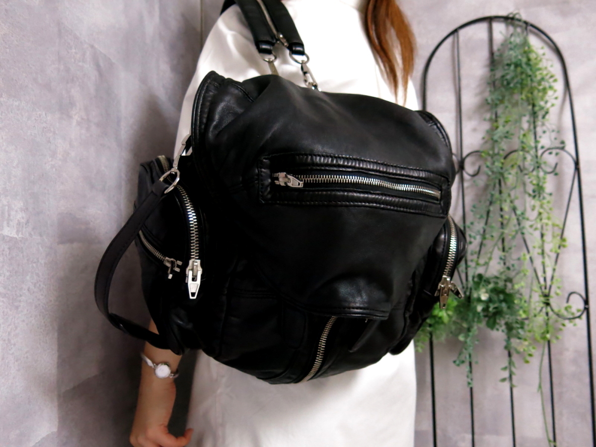 ○超美品○ALEXANDER WANG アレキサンダーワン○メンズ○ナッパ レザー 