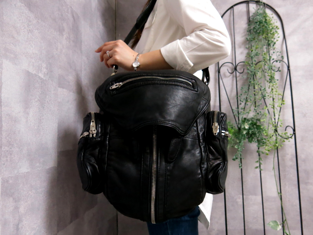 ○超美品○ALEXANDER WANG アレキサンダーワン○メンズ○ナッパ レザー 