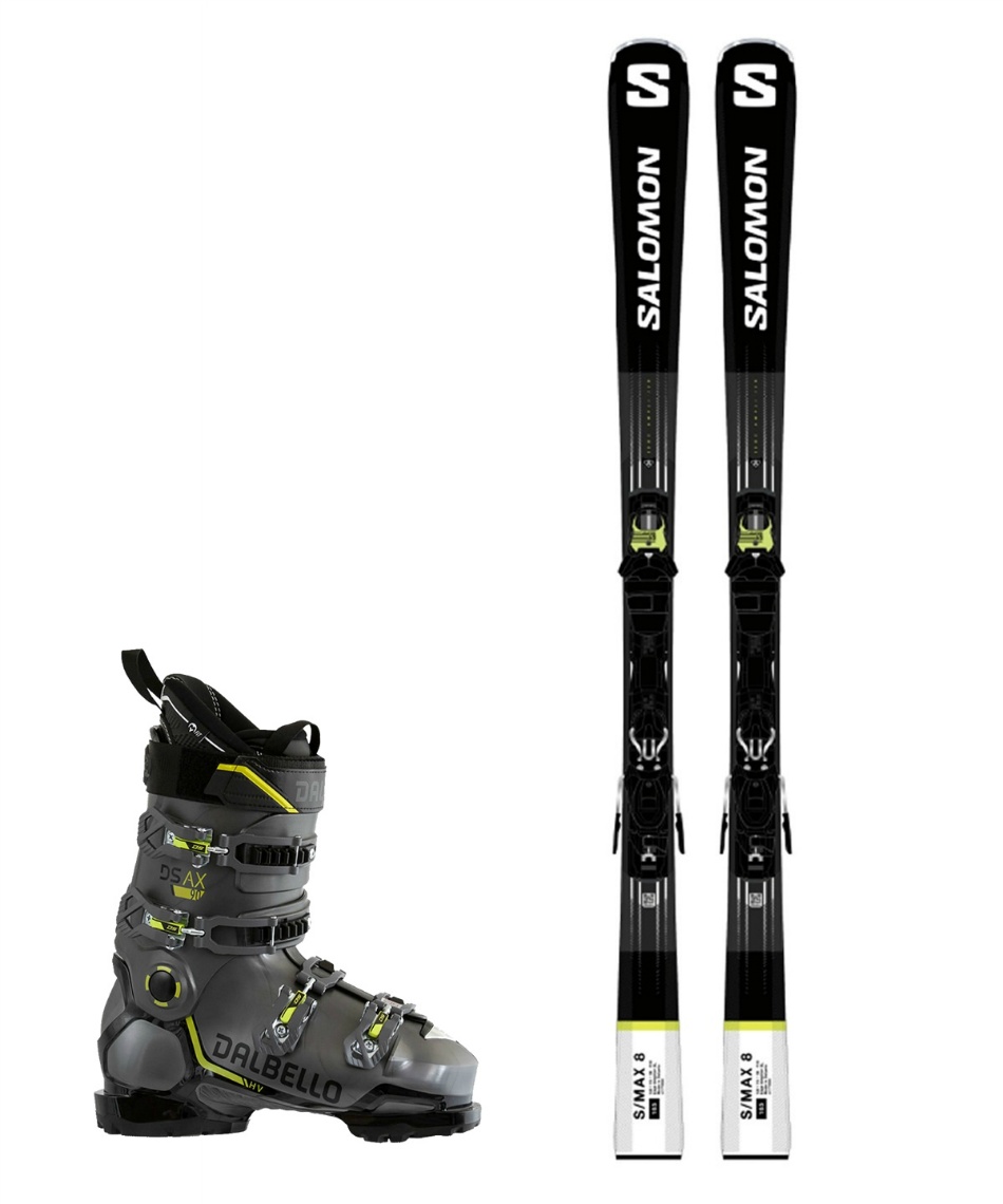SALOMON スキー 板 ビンディング ブーツ 3点セット - ブーツ