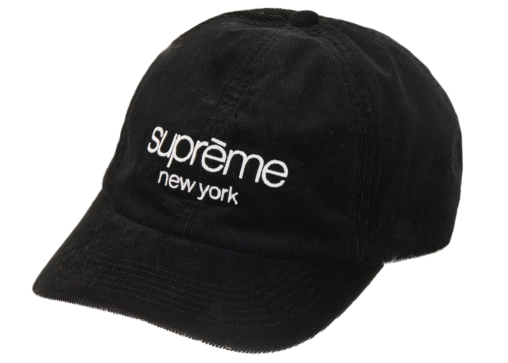 Supreme GORE-TEX Corduroy Classic Logo 6-Panel Black