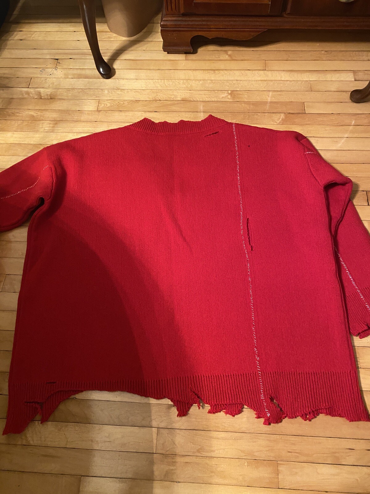 Raf Simons Archive Redux F Patch oversized destroyed sweater size 