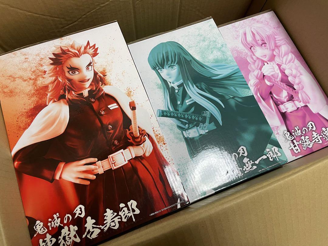 一番くじ 鬼滅の刃 煉獄杏寿郎 時透無一郎 甘露寺蜜璃 フィギュア 未開封