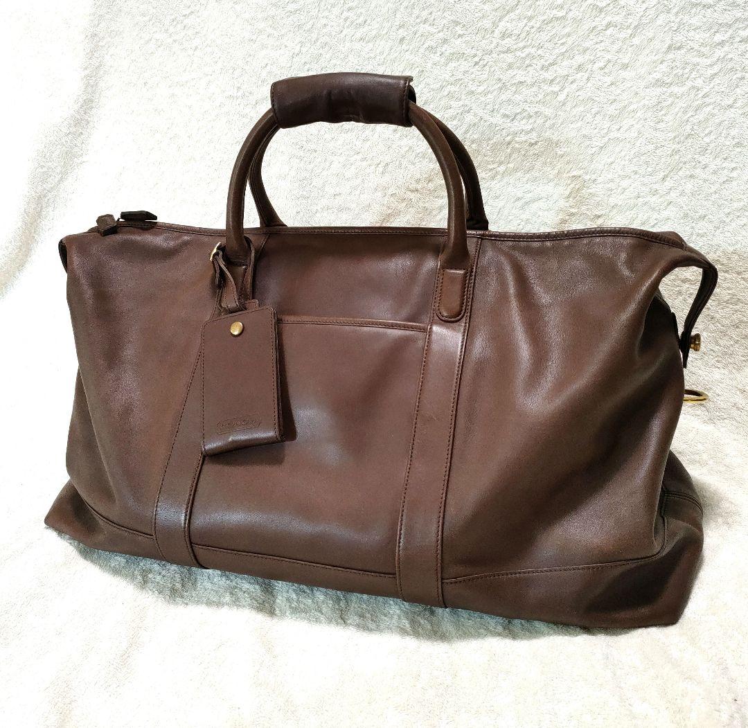 【美品】オールドコーチ　ボストンバッグ　ダークブラウン
