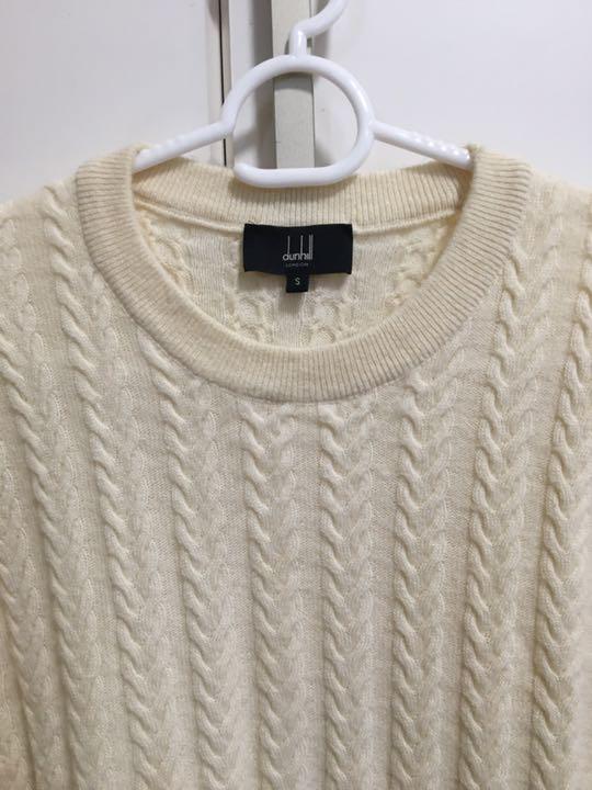 dunhill カシミア混　ケーブル編み