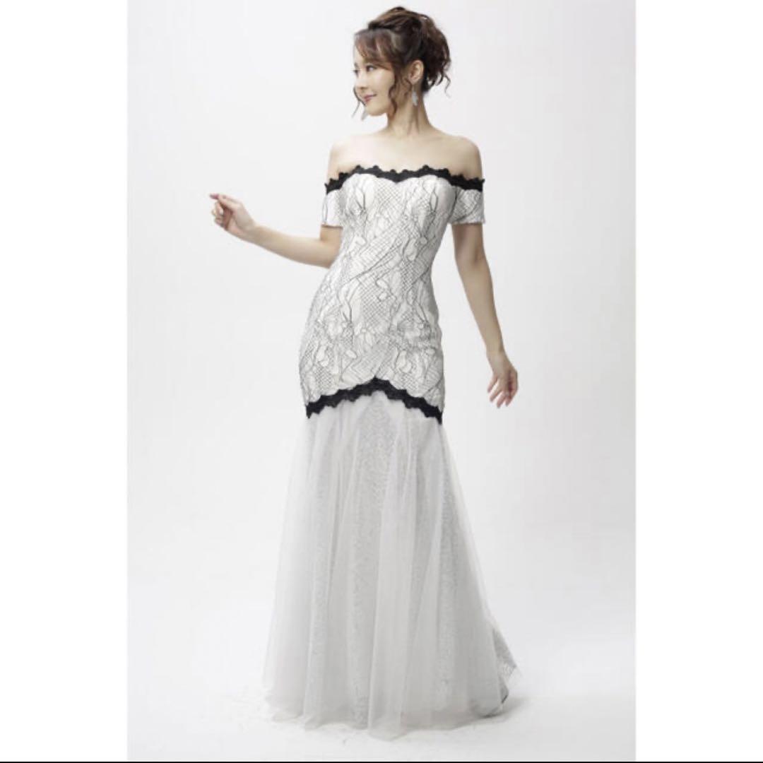 新品未使用 Luxe Style オフショルロングドレス キャバドレス 白 S