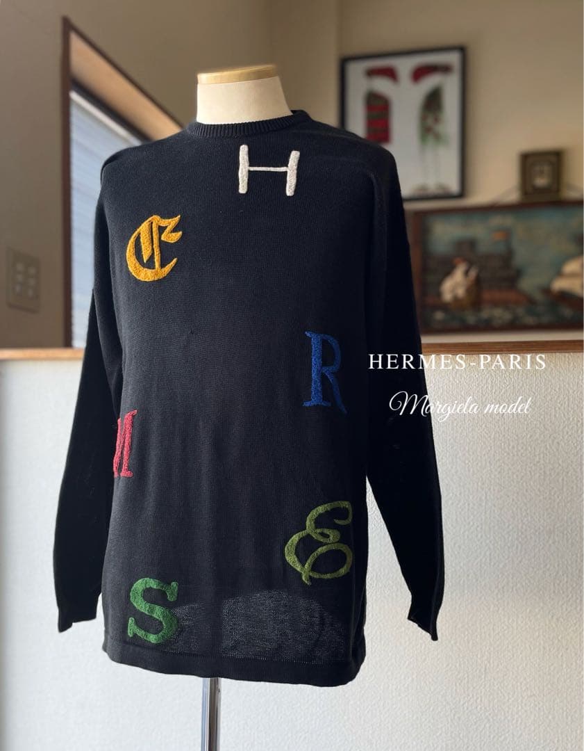 【APS171】超希少!! HERMES-PARIS マルジェラ期 ニット M