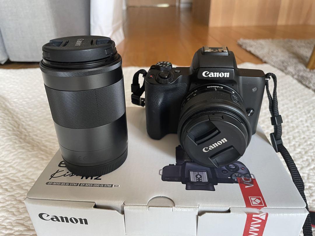 Canon EOS Kiss M2 ダブルズームキット ブラック