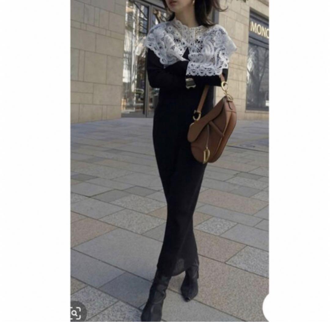 Ameri VINTAGE LACE COLLAR SET DRESS