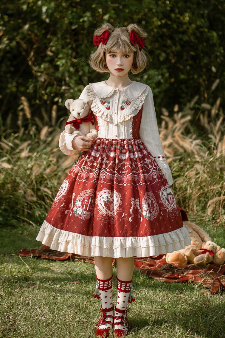 限定数のみ LO494 lolita オリジナル jsk ロリータ ワンピース 同人 