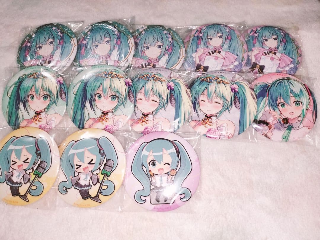 初音ミク　缶バッジ　ビビット くじ　当たり付きラッキーくじ