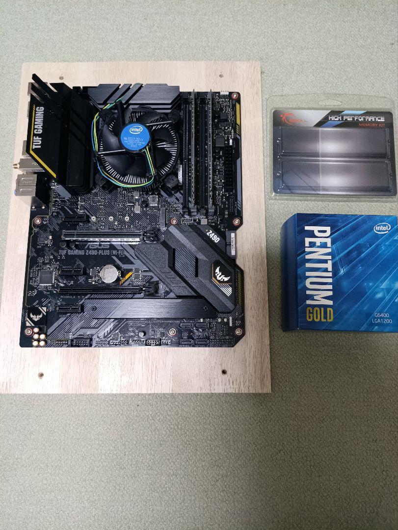 ASUS TUF GAMING Z490-PLUS　メモリ&CPUセット