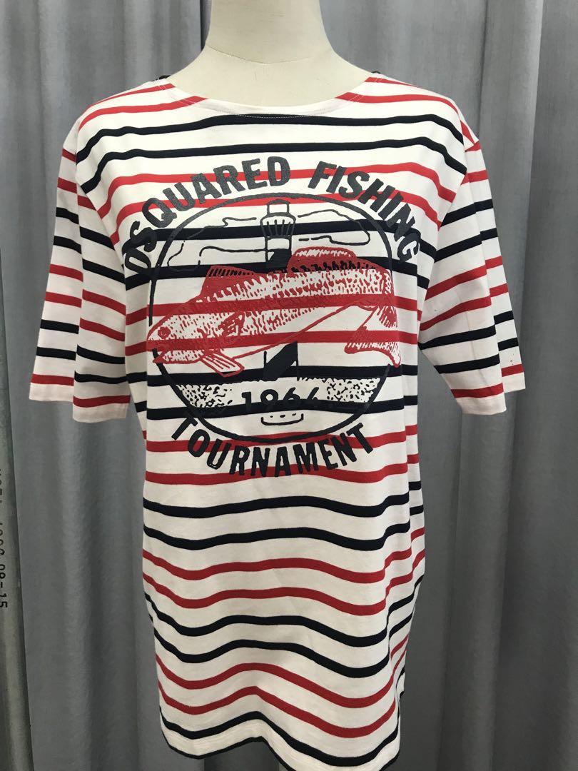 DSQUARED2ディースクエアードボーダーTシャツS