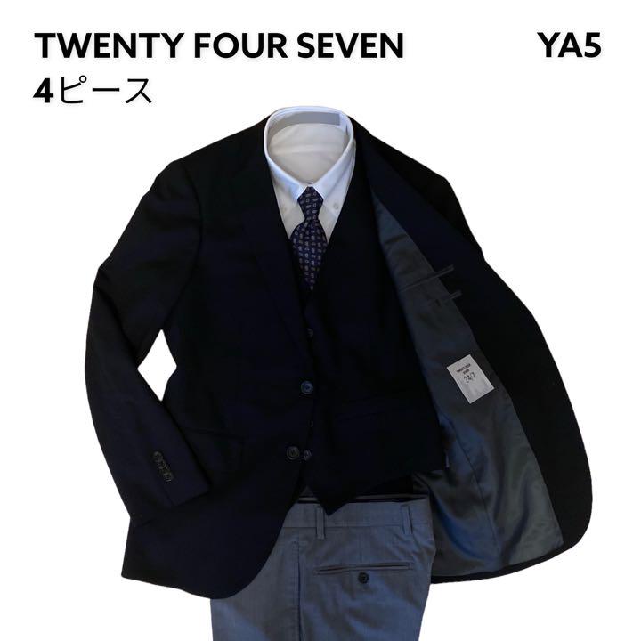 【匿名配送】24/7 AOYAMA スーツ セットアップ 3ピース+1 2パンツ