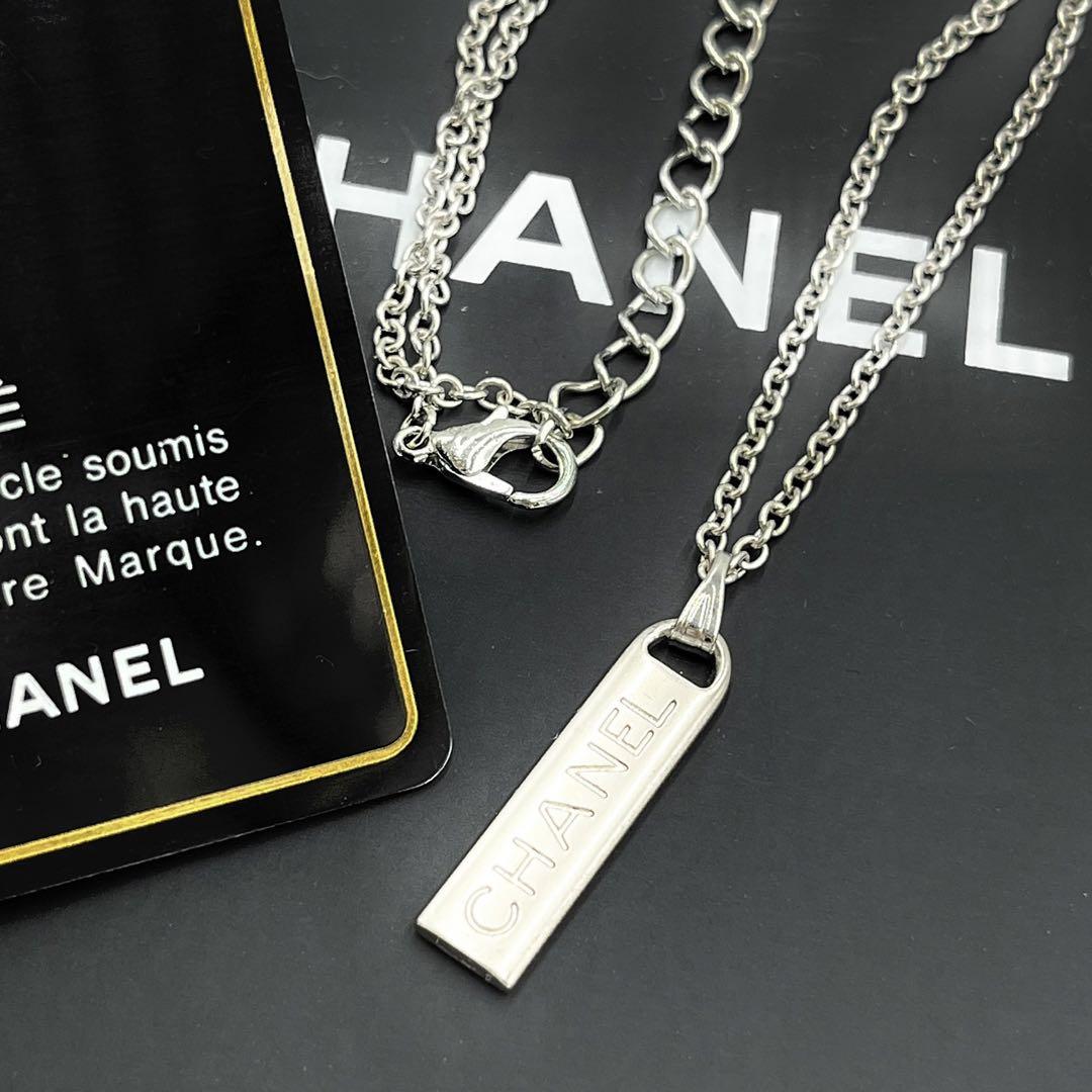 【極美品 鑑定済】CHANEL ネックレス ココマーク シルバー メンズ