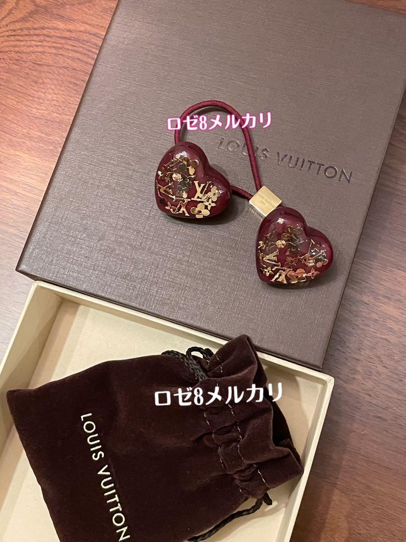 最終お値下げ　新品未使用⭐︎ルイヴィトン　ヘアアクセサリー　ヘアゴム　ハート