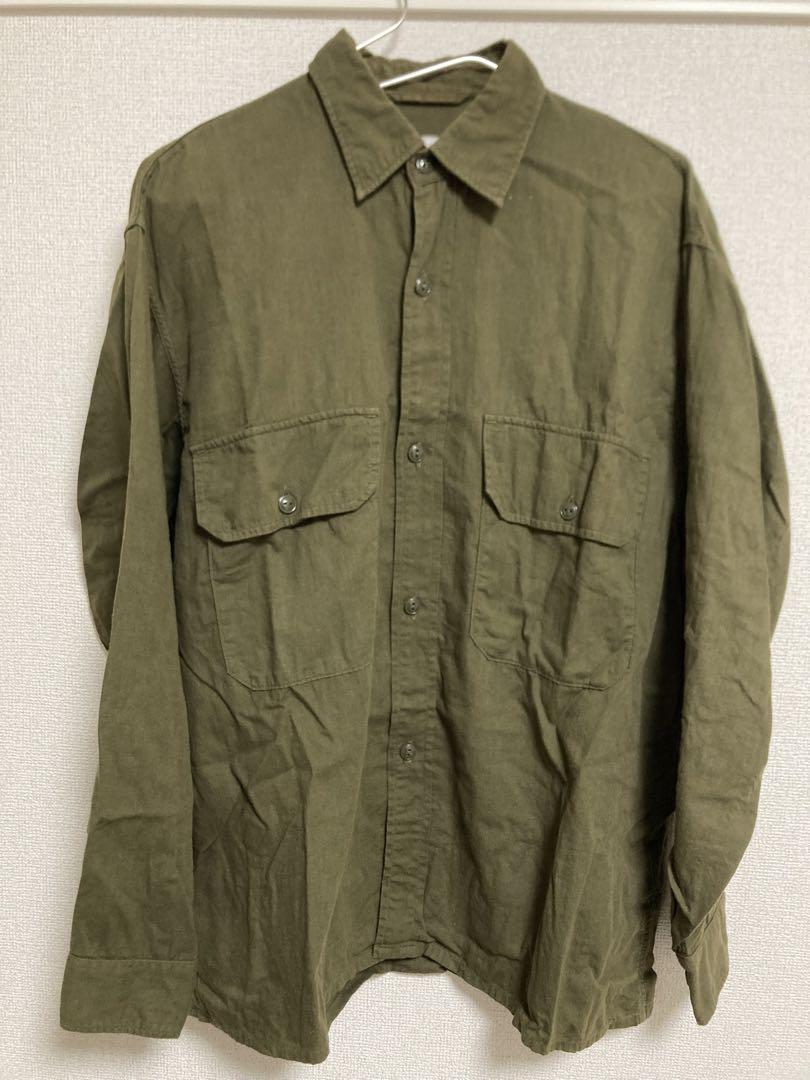 【gg様専用】COMOLI ベタシャンCPOシャツ　カーキ