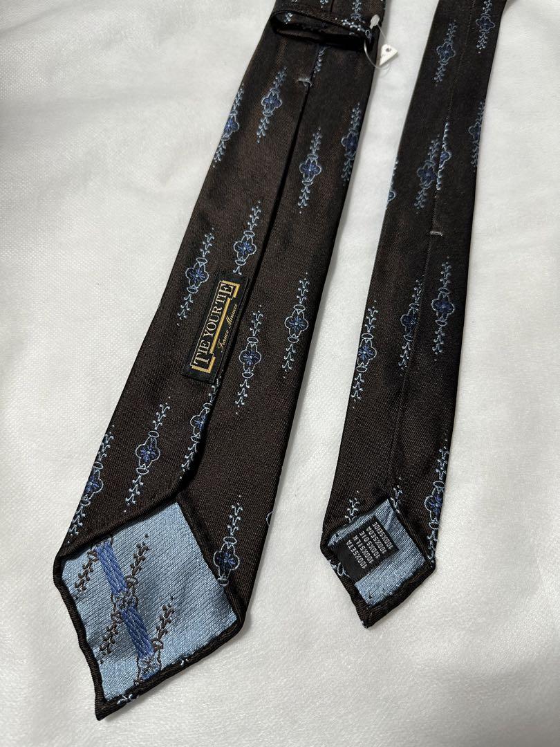 [新品未使用] TIE YOUR TIE タイ ユア タイ ブラウンネクタイ