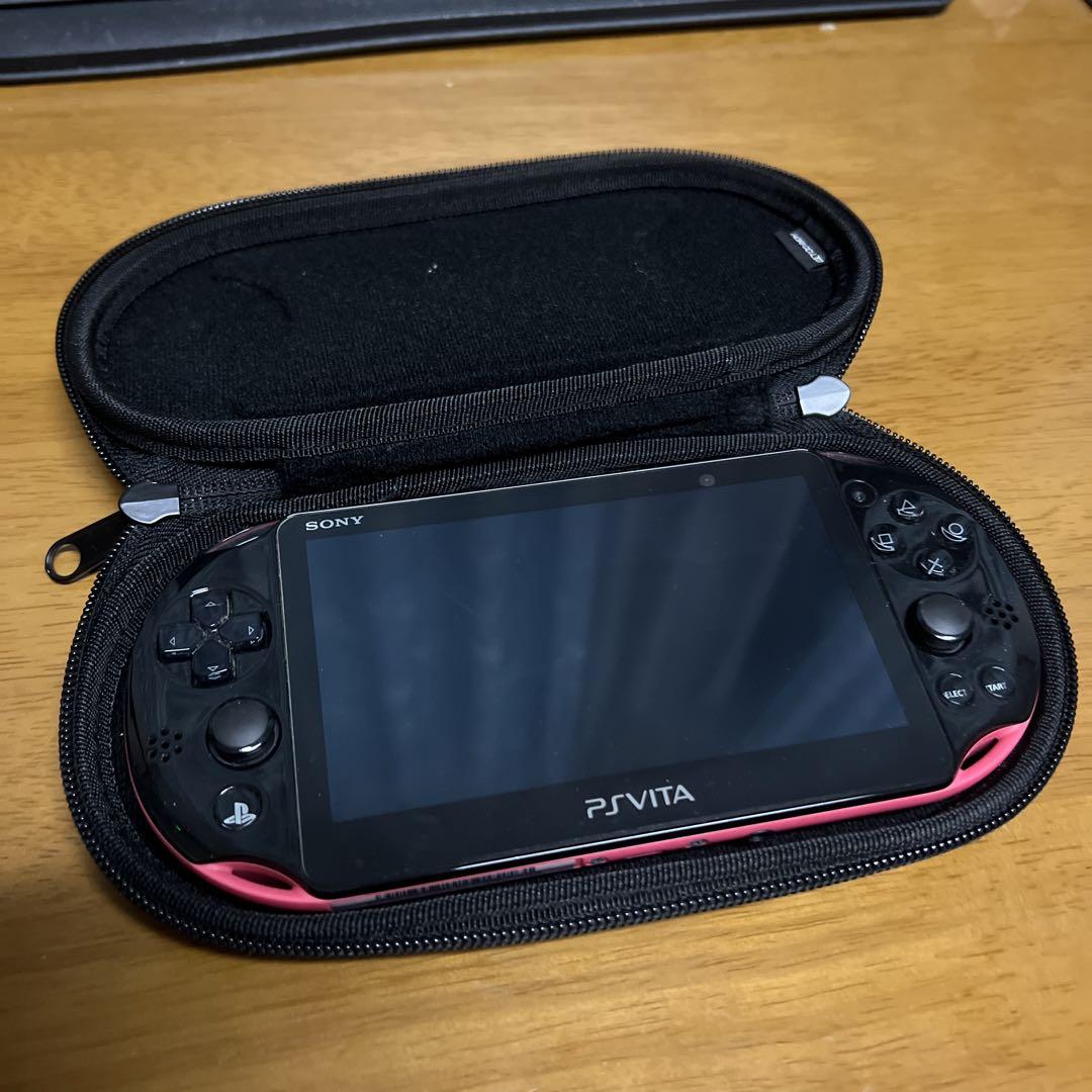 PS vita ピンクブラック & レザーケース