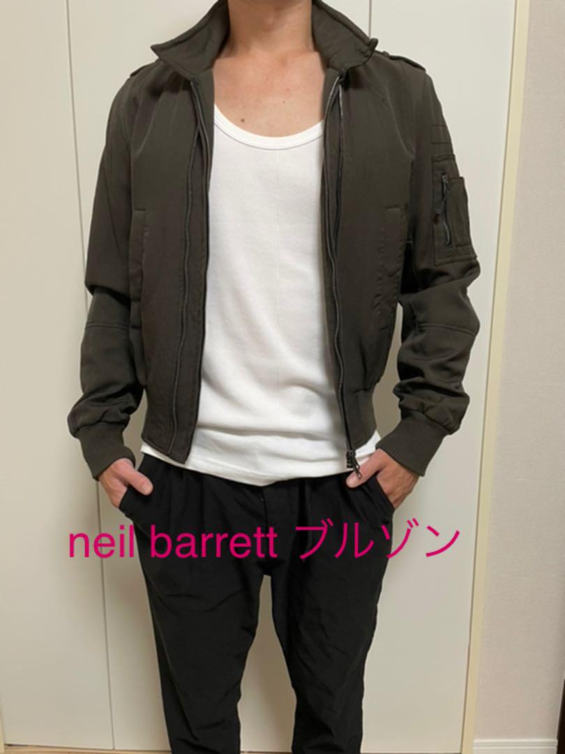 【良品】neil barrett ニールバレット　ジャケット　ブルゾン　カーキ