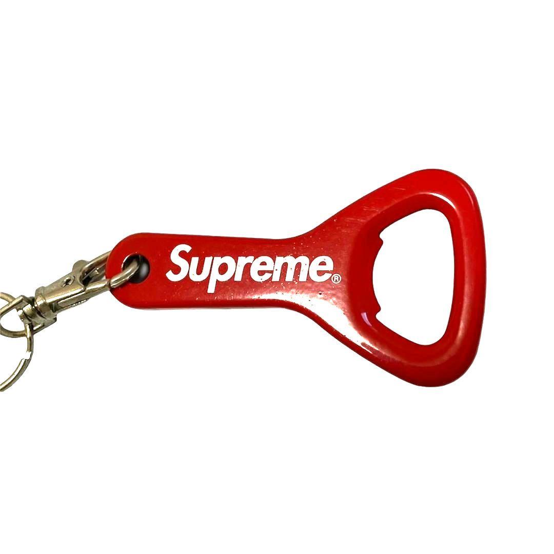 美品✨supreme  栓抜き&ストラップ　レッド　　送料込み