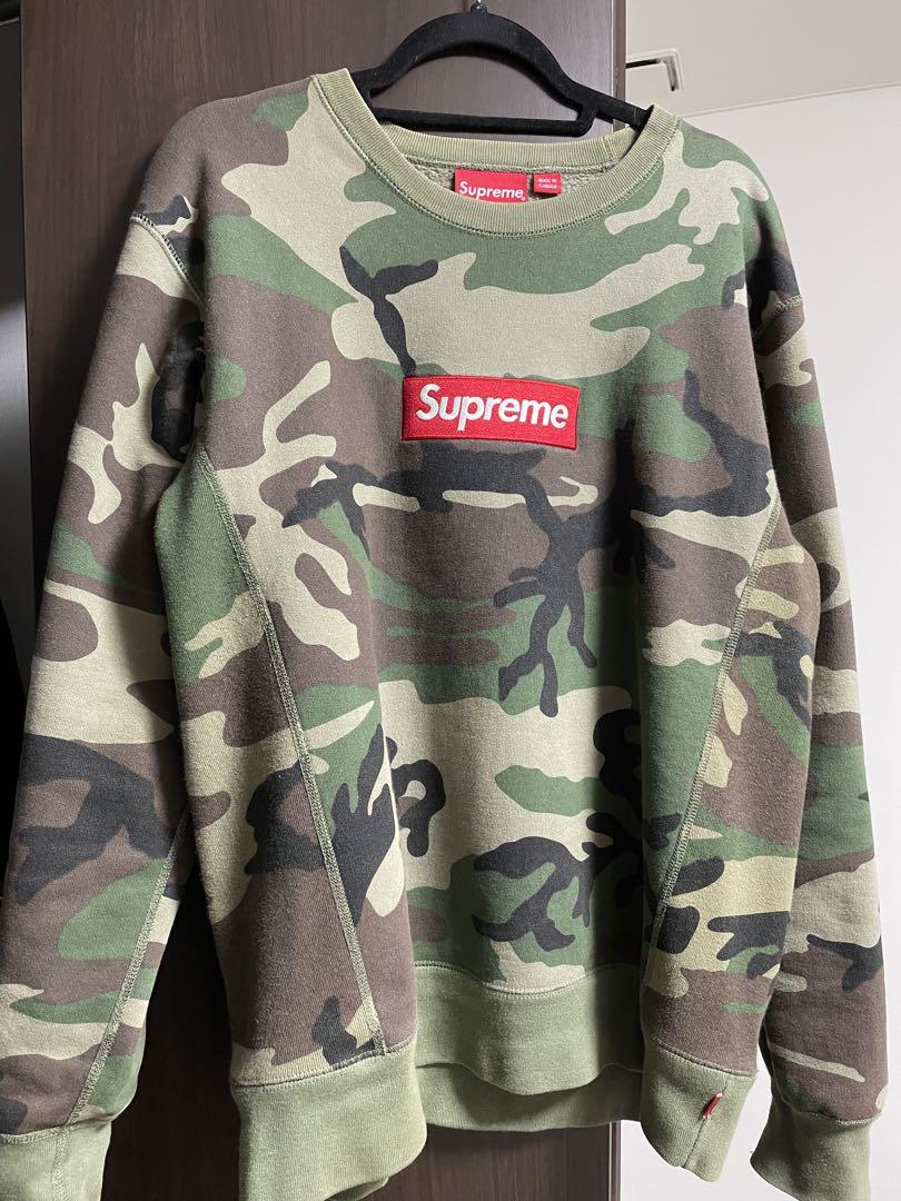 訳あり　supreme box logo crewneck 15aw L