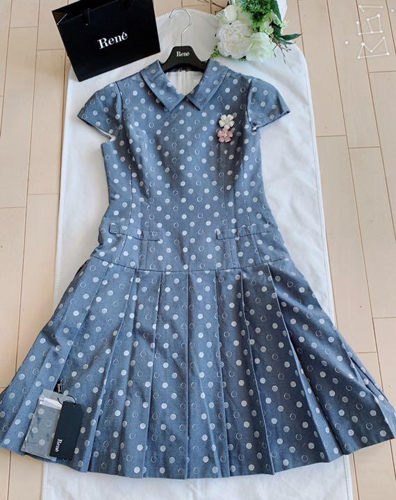 Rene 襟付きワンピース36 超美品　(foxey)
