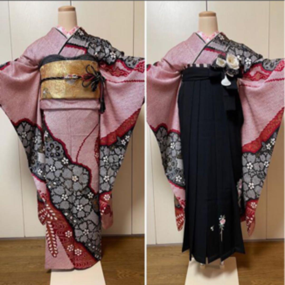 最終値下げ！美品　総絞り　振袖　長襦袢　正絹　2点セット！