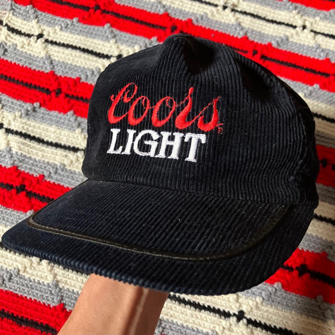 1980 COORS LIGHT ビンテージ ブラック コーデュロイ