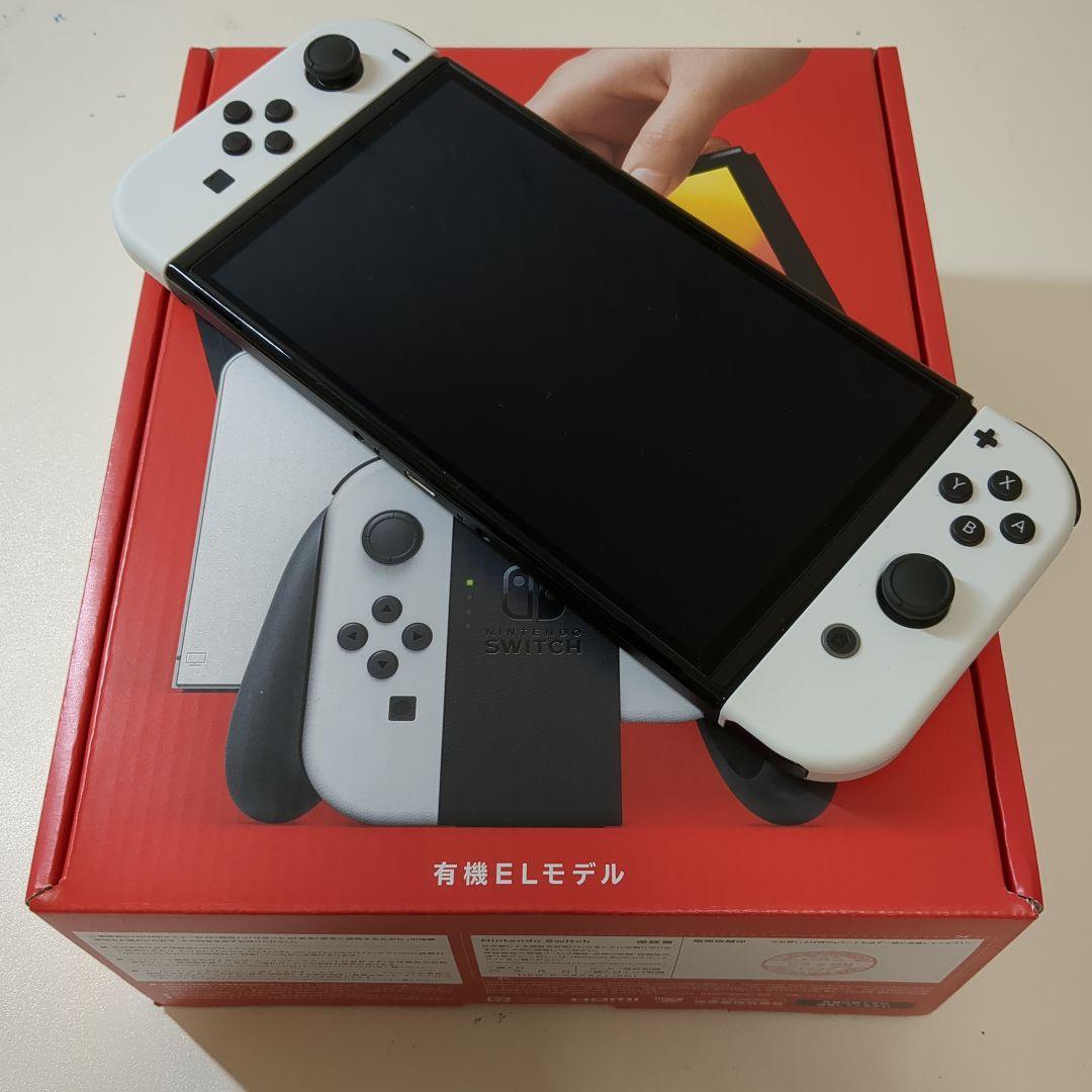 【極美品、保証書、おまけ付き】任天堂スイッチ有機ELモデル　ホワイト