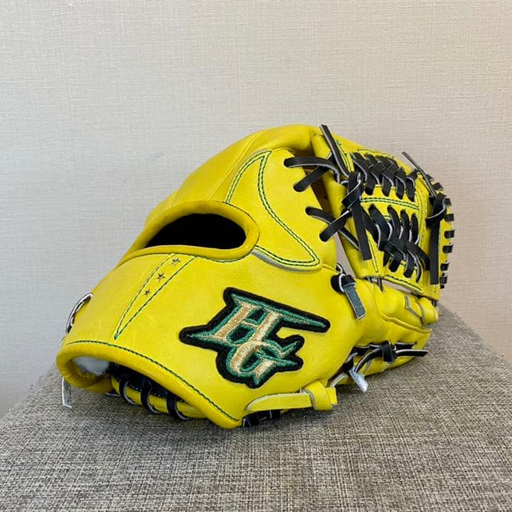 【定価¥59,400】 ハイゴールド 最上位品 技極 硬式グラブ 内野手用