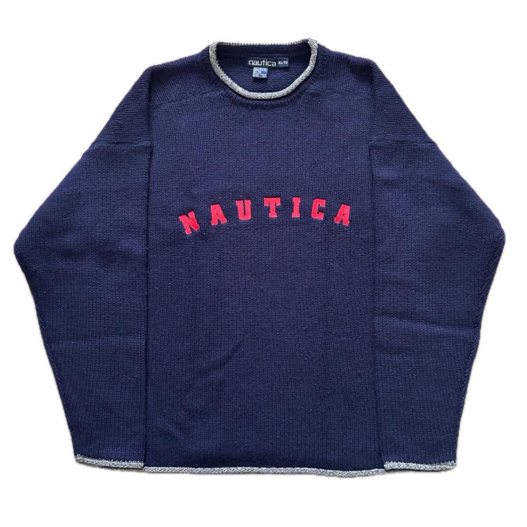 NAUTICA logo Knit ノーティカニットロゴ