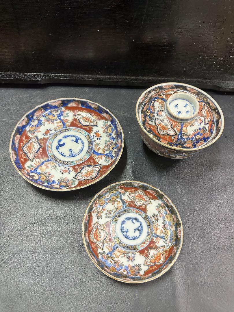 冨貴長春 わん　皿　飾皿　古美術