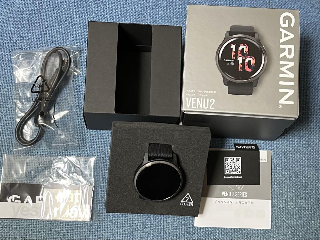 Garmin Venu 2 ガーミン　ブラック　未使用に近い