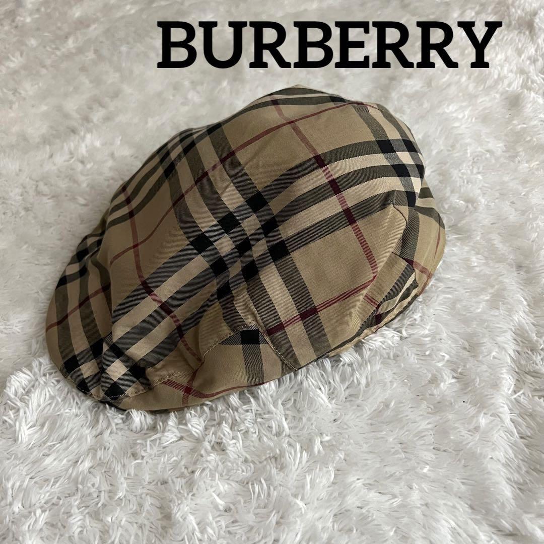 BURBERRY バーバリー ハンチング ベレー帽 ノバチェック 総柄