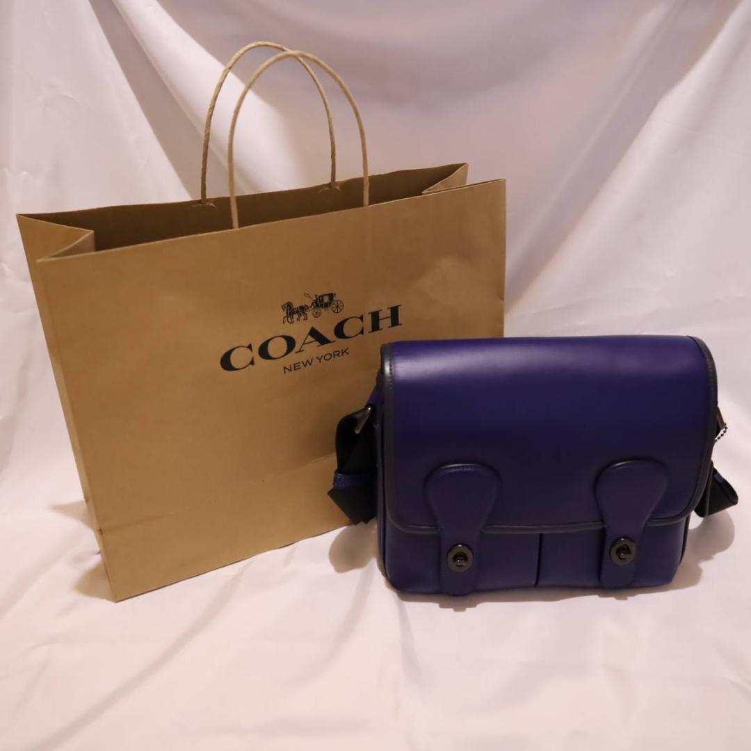 COACH ヘリテージ マップバック インディゴ ミッドナイト
