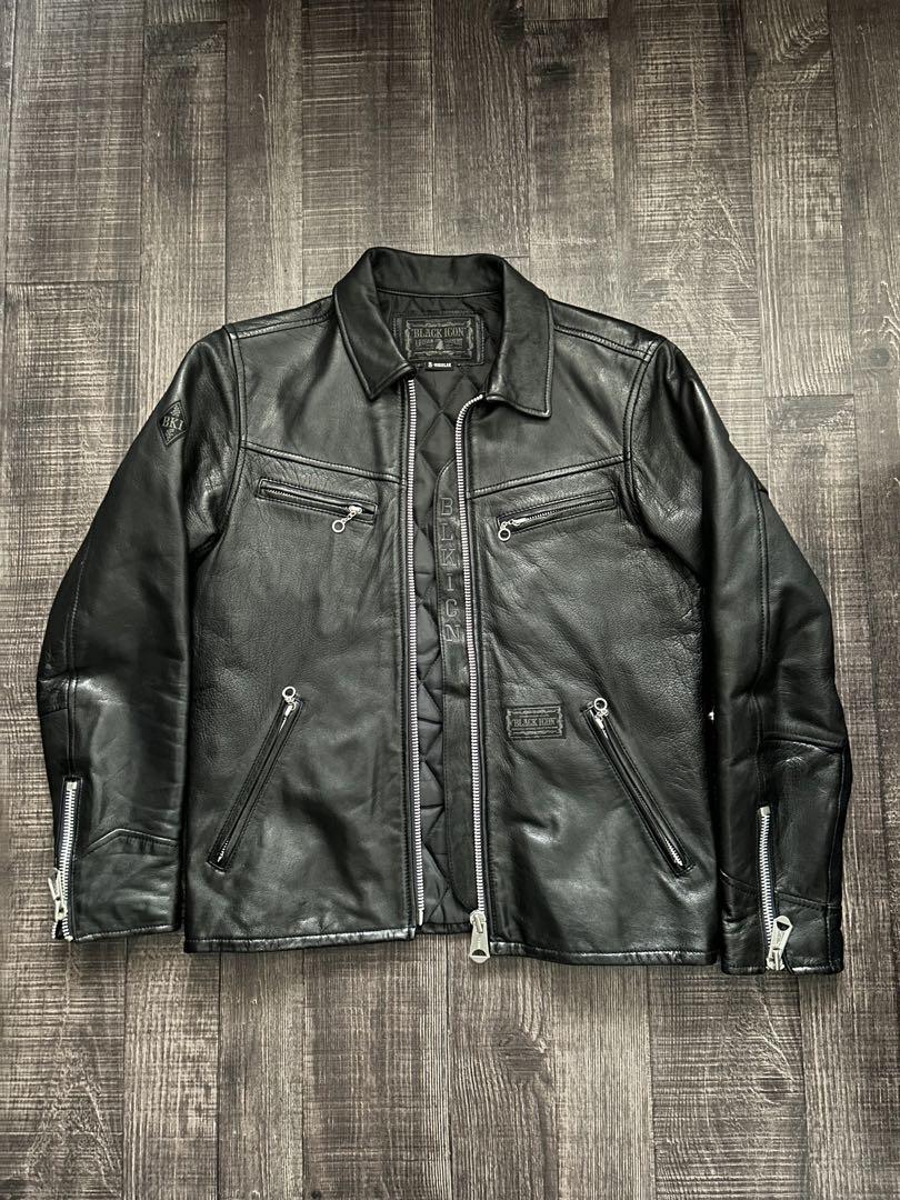 NEIGHBORHOOD ネイバーフッド レザーライダースジャケット　黒　S