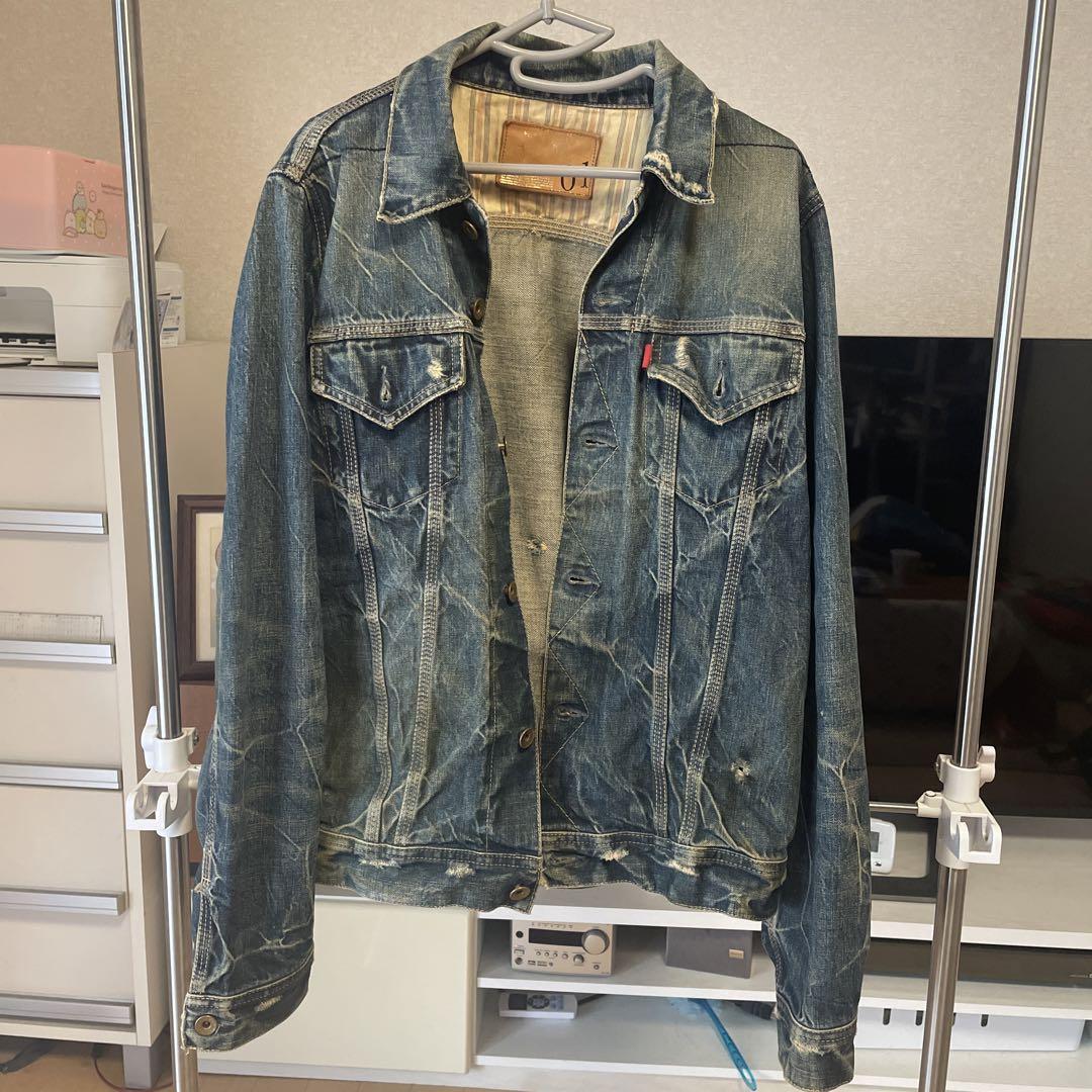 アナクロノーム ダメージ加工デニムジャケット