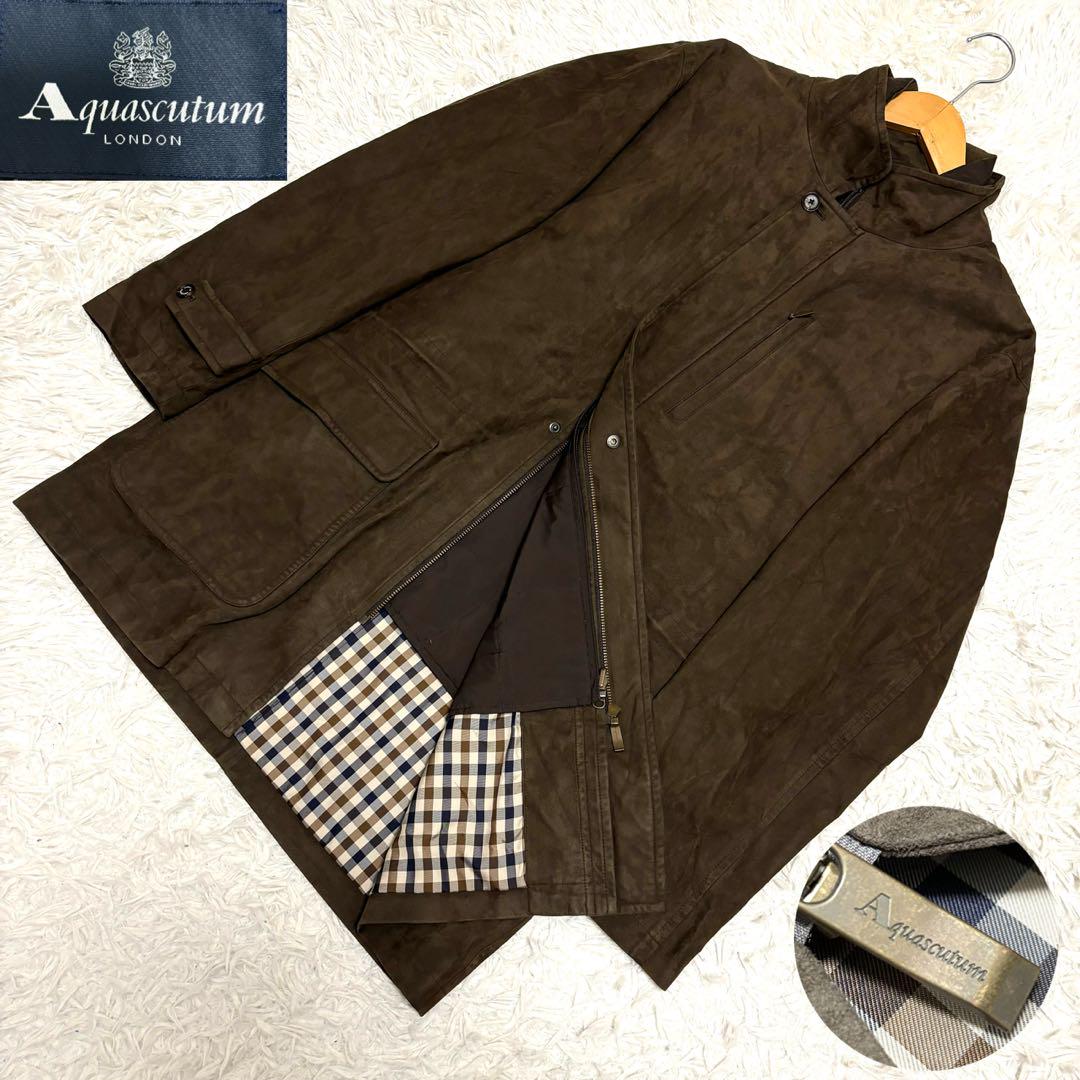 3way 【一点物】Aquascutum フェイクスエードコート　ライナー　XL
