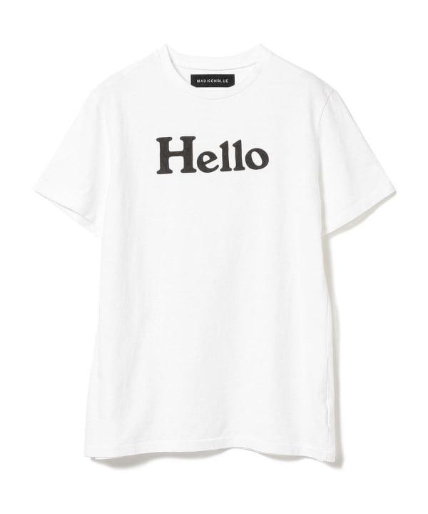 Madison Blue HELLO TEE Tシャツ ホワイト 01
