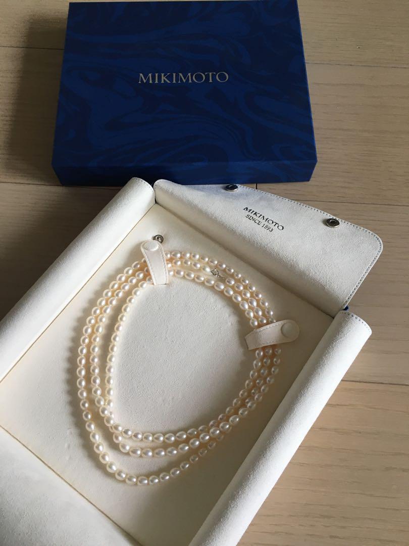 ミキモト MIKIMOTO 淡水パールロングネックレス