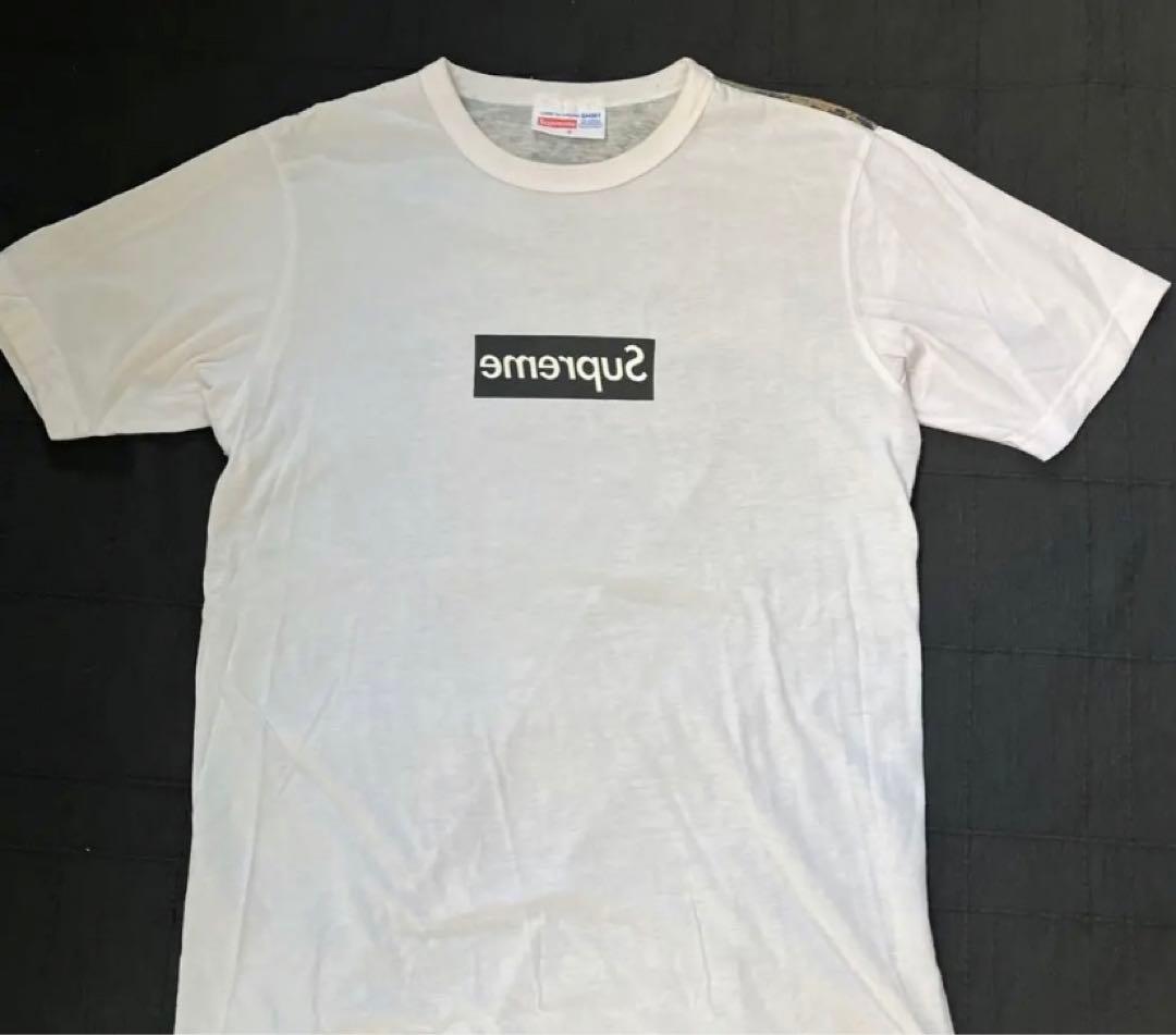 早い者勝ち！12SS  シュプリーム×コムデギャルソン ボックスロゴ　Tシャツ