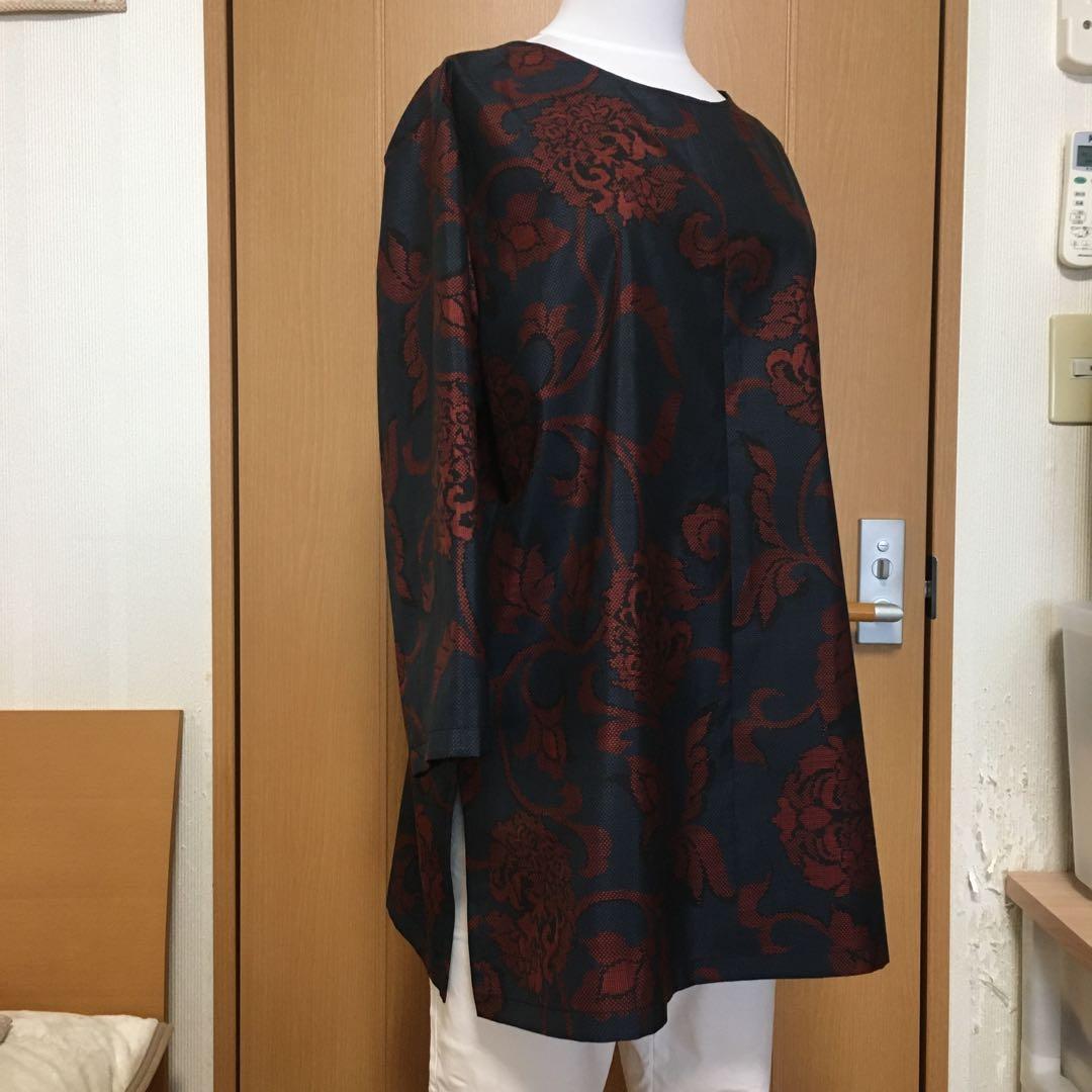 大島紬リメイクチュニック
