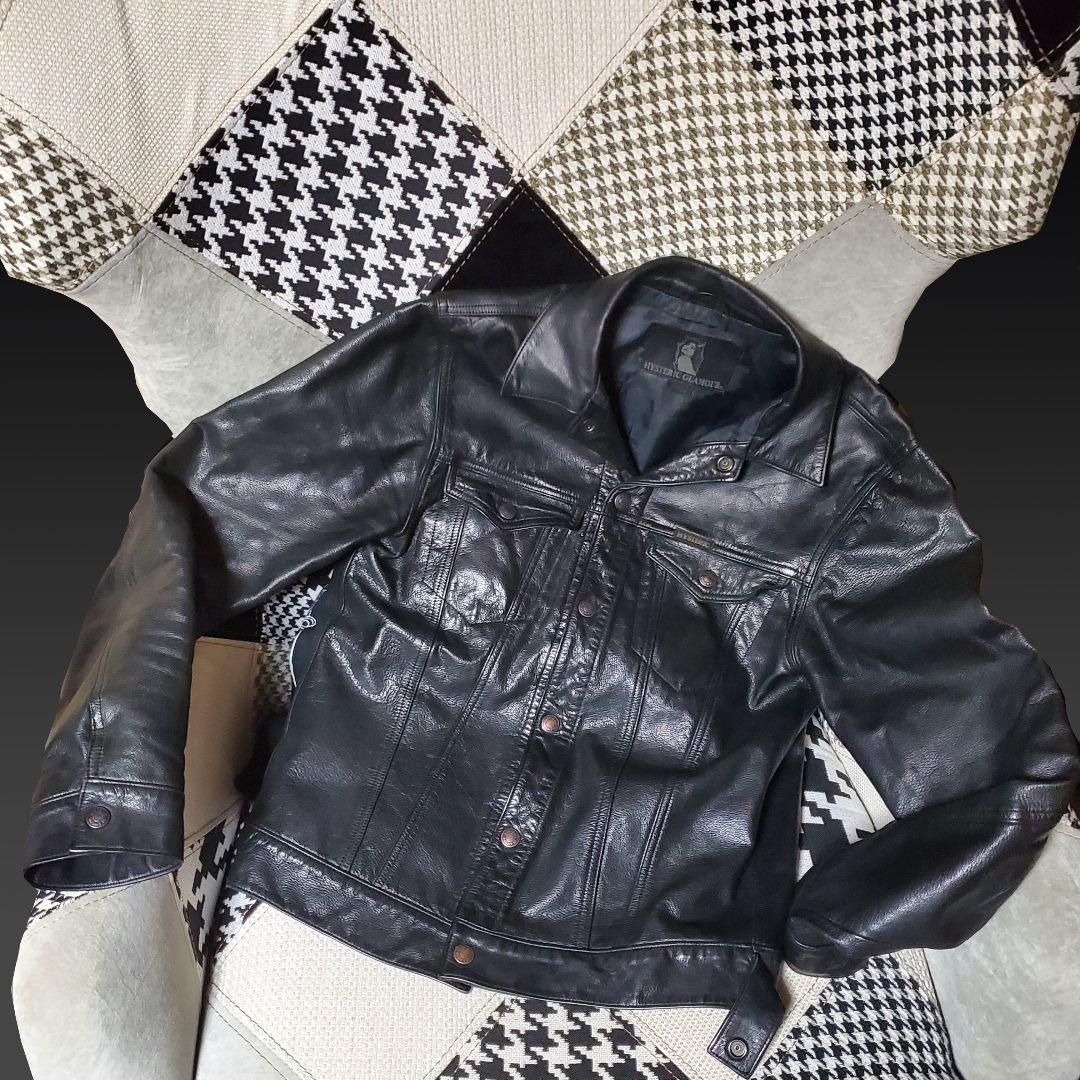 青山店購入店頭価格１８万円ヒステリックグラマー本皮Mサイズライダース状態良好
