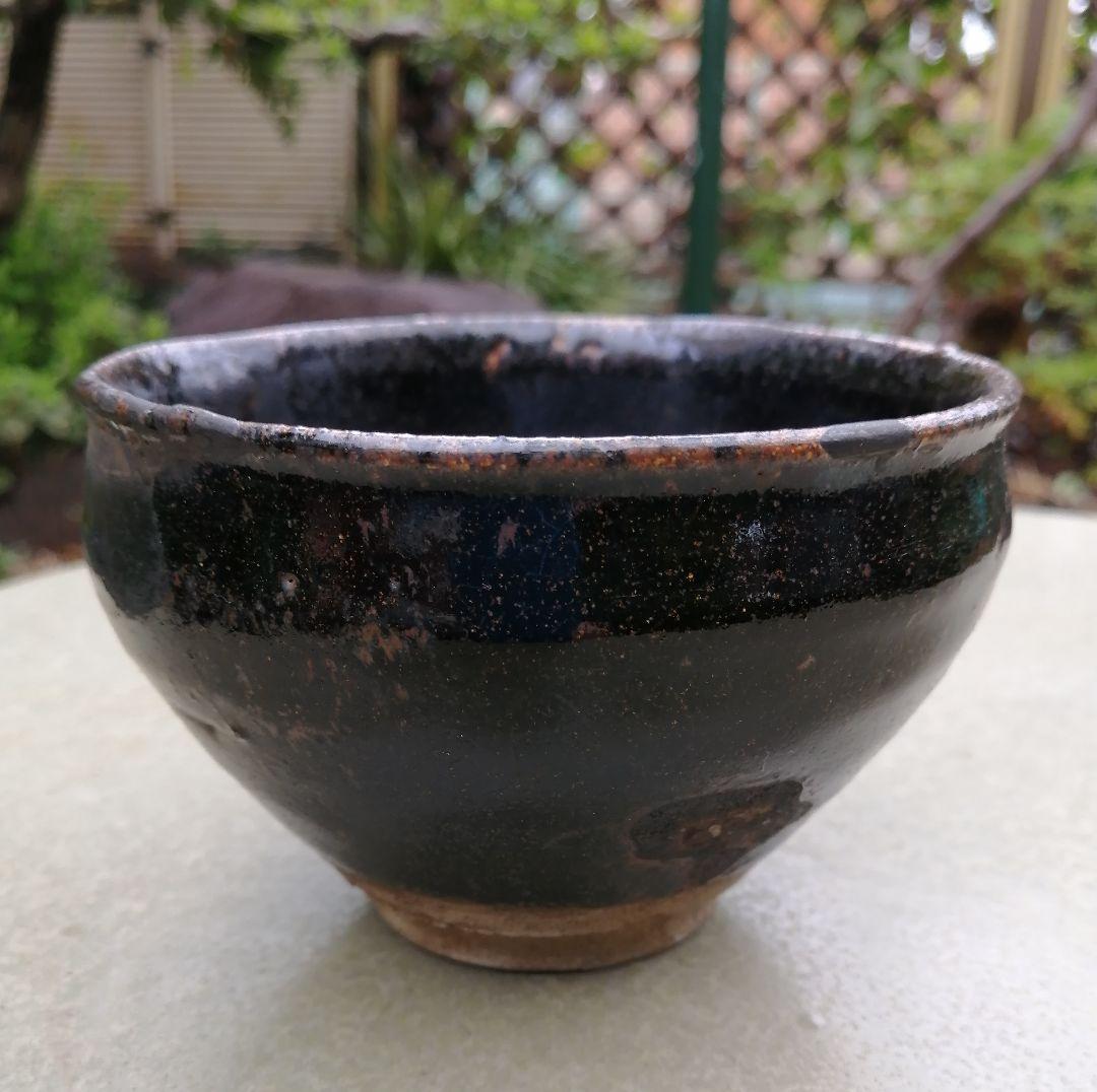 瀬戸焼、茶碗、骨董品、瀬戸黒茶碗、茶碗道具、楽焼、天目茶碗、桃山、江戸、織部焼、