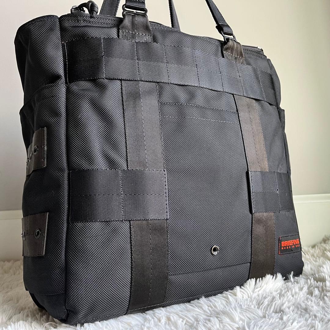 【美品✨】ブリーフィング　プロテクション　トートバッグ　黒　肩かけ　A4収納可