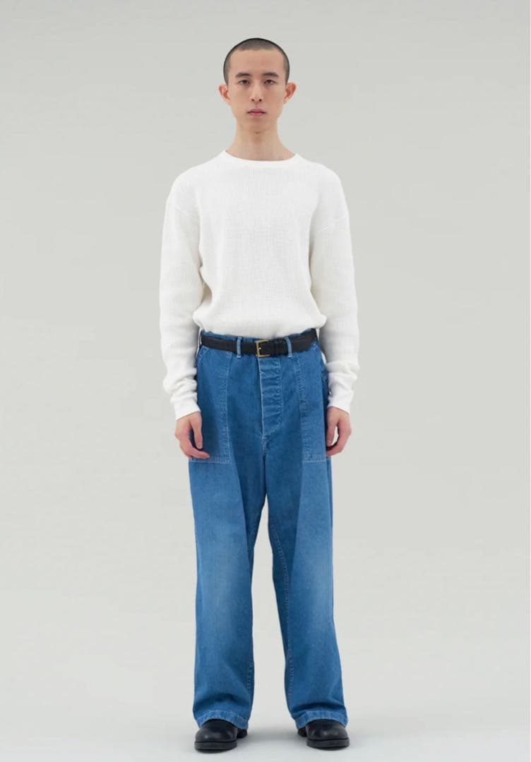 CIOTA インディゴ スビンコットン 11.5oz デニム ベイカーパンツ