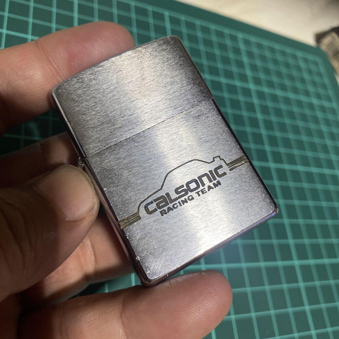 ジッポ　ビンテージ　CALSONIC racing team オイルライター