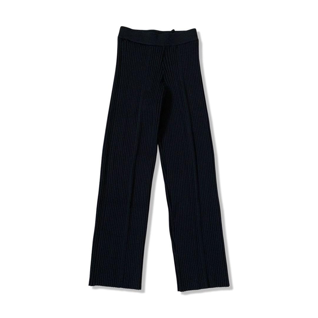 ハイク HYKE リブパンツ 定価3.6万程 着用1回 ウール混フレア 定番