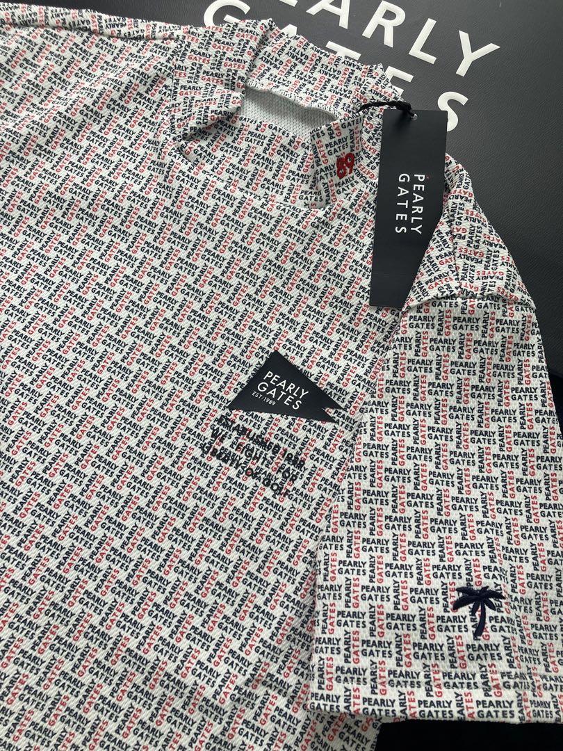 新品 パーリーゲイツ シアサッカーバーズアイ ハイネックカットソー(4)M/白