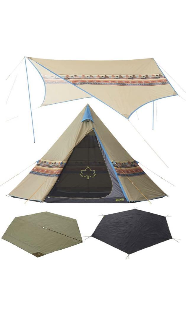 送料無料LOGOSナバホ Tepee 400インナー、シート、タープ全セット